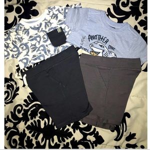 Infant Boys 4 Piece Mix & Match Shark Short Set